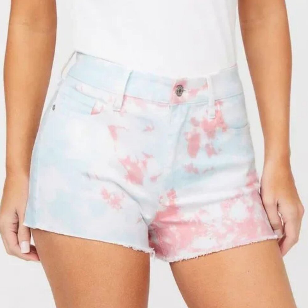 Guess "Gianna" tie dye Jean Shorts
